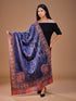 Women's Kalamkari Printed Aari Outlined Wool Shawl